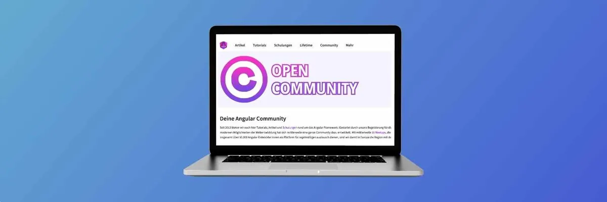 Artikel Header Bild zu Open Community: Veröffentliche deinen Artikel für Angular.de!