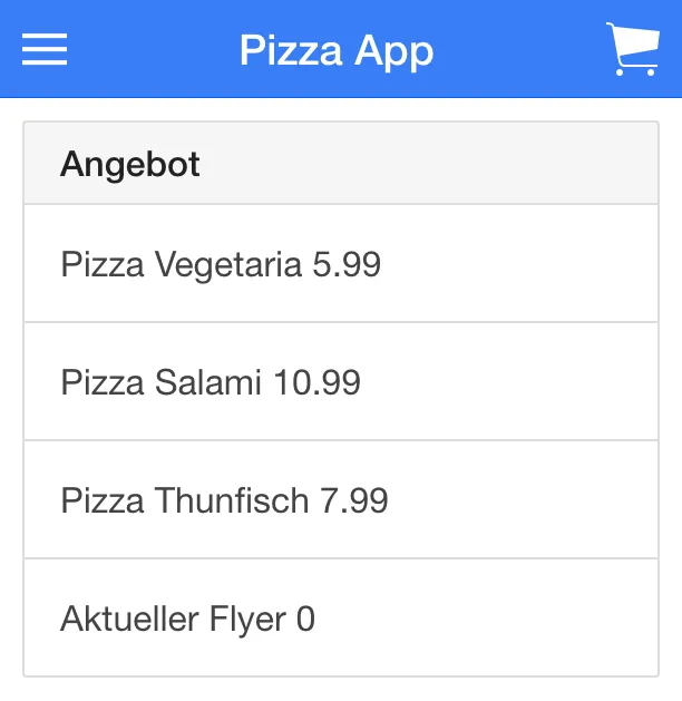 Ionic Tutorial Simple List