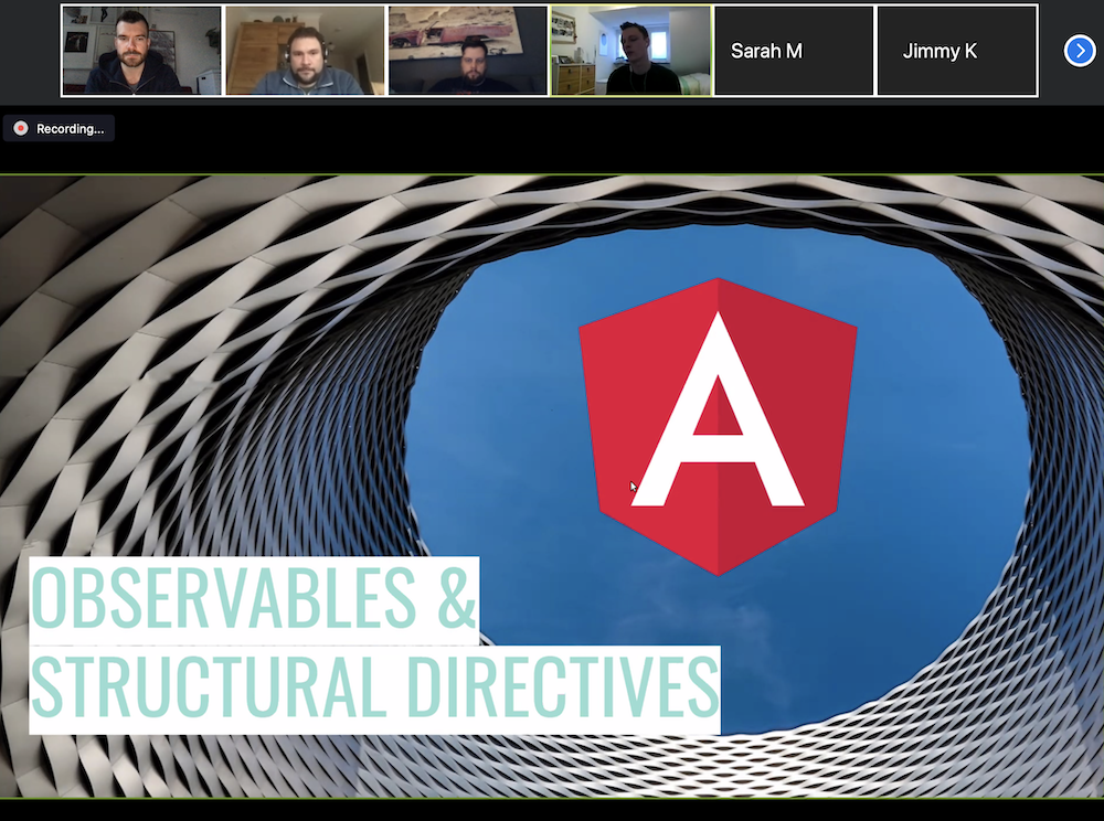 Remote Session zur Angular Schulung von Angular.DE/Workshops.DE